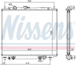 Nissens 62802 - RADIADOR MITSUBISHI PAJERO(V10.40)(