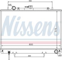 Nissens 62809 - RADIADOR MITSUBISHI L 200(K60.K70)(
