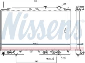 Nissens 62835 - MITSUBISHI COLT 1,5 87-