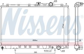 Nissens 628431 - RADIADOR MITSUBISHI LANCER(CB.CD)(9