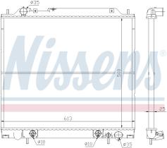 Nissens 62855 - RADIADOR MITSUBISHI DELICA(94-)2.0