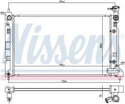 Nissens 628984 - RADIADOR MITSUBISHI COLT(Z30)(04-)1