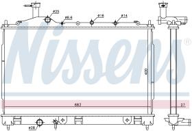 Nissens 628987 - RADIADOR MITSUBISHI OUTLANDER(GF0.G