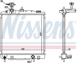 Nissens 628988 - RADIADOR MITSUBISHI SPACE STAR(A0_A