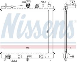 Nissens 62902A - RADIADOR NISSAN NOTE(E11)(06-)1.4 I