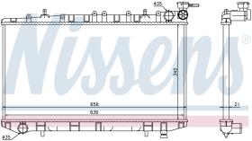 Nissens 62972 - RADIADOR NISSAN PRIMERA (P10, W10)