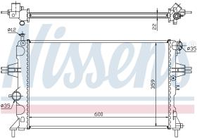 Nissens 630041 - RADIADOR VAUXHALL ASTRA G(98-)1.4 I