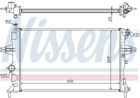  630041 - RADIADOR VAUXHALL ASTRA G(98-)1.4 I