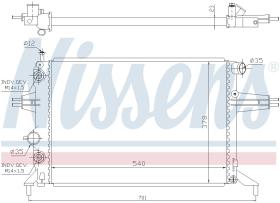 Nissens 632481 - RADIADOR VAUXHALL ASTRA G(98-)1.4 I