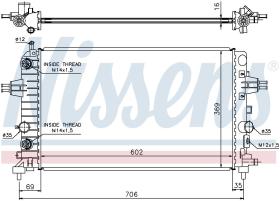 Nissens 630702 - RADIADOR VAUXHALL ZAFIRA B(05-)1.6