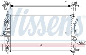 Nissens 630723 - RADIADOR CHEVROLET CRUZE(J300.J305.