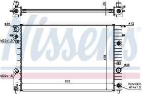  63072A - RADIADOR VAUXHALL OMEGA(94-)2.0 I