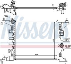 Nissens 630734 - RADIADOR VAUXHALL MERIVA B(10-)1.4