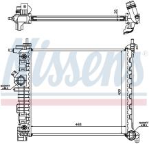  630737 - RADIADOR VAUXHALL MERIVA B(10-)1.7