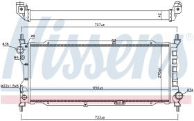 Nissens 63286A - RADIADOR OPEL COMBO (93-)1.7 D