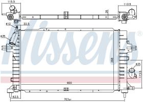 Nissens 630752 - RADIADOR OPEL ASTRA H(04-)1.7 CDTI