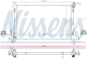 Nissens 630792 - RADIADOR VAUXHALL VIVARO B(14-)1.6