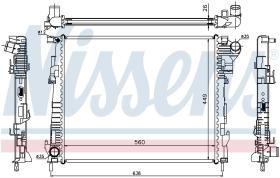 Nissens 63122 - RADIADOR VAUXHALL VIVARO A(01-)2.0