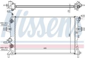 Nissens 632461 - RADIADOR VAUXHALL ASTRA G(98-)1.4 I