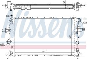 Nissens 63249A - RADIADOR VAUXHALL ASTRA G(98-)1.7 T