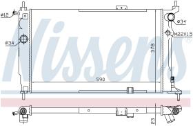 Nissens 63252A - RADIADOR VAUXHALL ASTRA F(91-)1.6 I