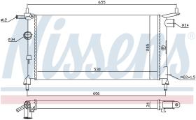  632851 - RADIADOR CHEVROLET PRIZMA(07-)1.4
