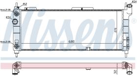 Nissens 632921 - RADIADOR CHEVROLET PRIZMA(07-)1.4