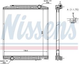 Nissens 63330A - RADIADOR IVECO TRAKKER(02-)190-410T
