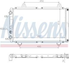 Nissens 63558 - RADIADOR ARO FORESTER 2.5 TURBO D