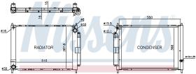 Nissens 637636 - RADIADOR RENAULT MODUS(04-)1.4 I 16