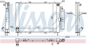  637637 - RADIADOR RENAULT KANGOO I(98-)1.5 D