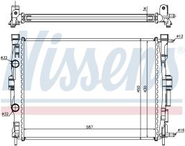 Nissens 63769 - RADIADOR RENAULT SCENIC II(03-)2.0