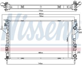 Nissens 637666 - RADIADOR RENAULT LAGUNA II(01-)3.0