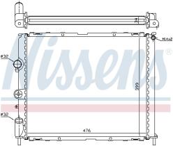  63768 - RADIADOR RENAULT CLIO II (98-) 2.0