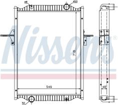 Nissens 63782A - RADIADOR RVI-RENAULT TRUCKS MIDLUM(