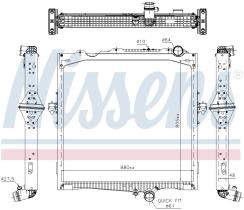  637877 - RADIADOR RVI-RENAULT TRUCKS C-SERIE