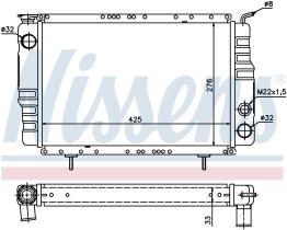 Nissens 63800 - RADIADOR RENAULT R 4(61-)1.0