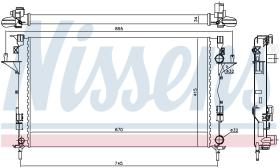 Nissens 63816 - RADIADOR RENAULT LAGUNA II(01-)2.0