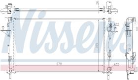 Nissens 63816A - RADIADOR RENAULT LAGUNA II(01-)2.0