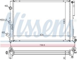 Nissens 63851A - RADIADOR RENAULT AVANTIME(01-)3.0 I