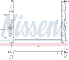  639371 - RADIADOR DACIA LOGAN I(04-)1.4 I