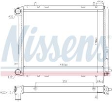 Nissens 63906 - RADIADOR RENAULT TRAFIC I(89-)2.1 D
