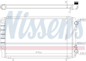  63912A - RADIADOR OPEL ARENA(97-)2.5 D