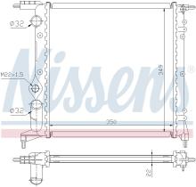 Nissens 639261 - RADIADOR RENAULT CLIO I(90-)1.2