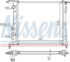 Nissens 639271 - RADIADOR RENAULT R 19(88-)1.4 I