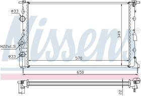 Nissens 639391 - RADIADOR RENAULT MEGANE I(95-)2.0 I