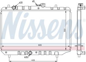 Nissens 64154 - RADIADOR SUZUKI BALENO WAGON(EG)(95