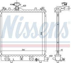 Nissens 641774 - RADIADOR SUZUKI WAGON R+(MM)(00-)0.