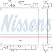 Nissens 64182 - RADIADOR SUZUKI SWIFT I(AA)(83-)1.0