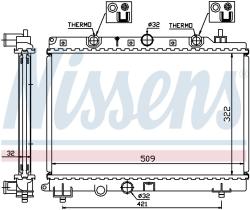 Nissens 64304A - RADIADOR HONDA CIVIC  VI(EJ.EK.EM)(